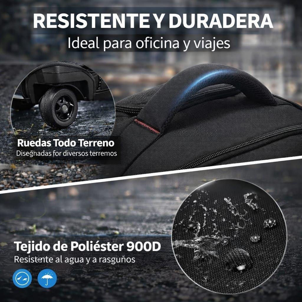 Mochila Con Ruedas Notebook Impermeable Oxford Viaje 35l-6