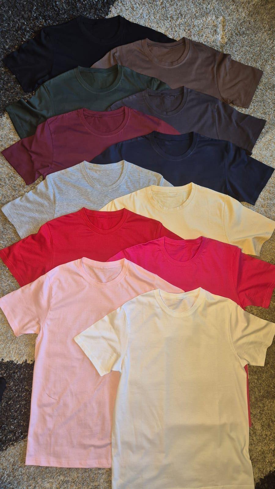 Poleras Cuello Redondo Basicas 100 Algodon Estampar Bordar-6