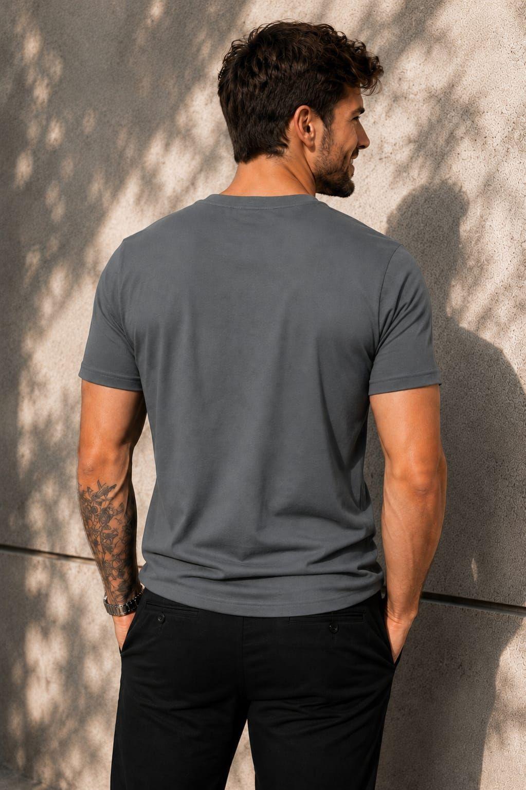 Poleras Cuello Redondo 200G Basicas 100 Algodon Estampar y Bordar-4