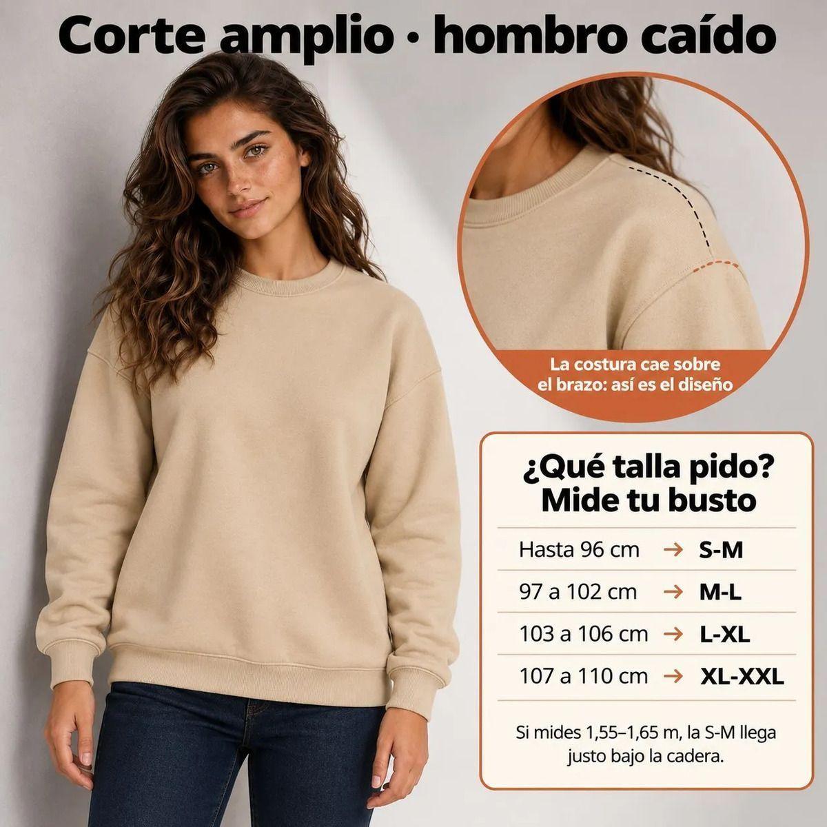 Poleron Unisex Cuello Redondo Polo 300g Basico para Estampar-7