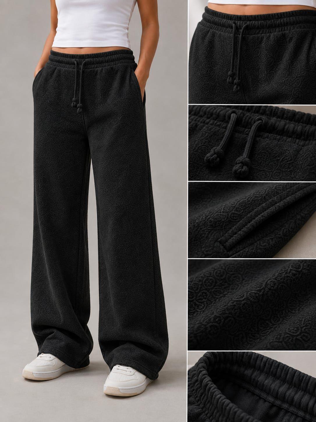 Pantalon De Buzo Baggy Recto Algodon Estampar 240g Ajustable-1