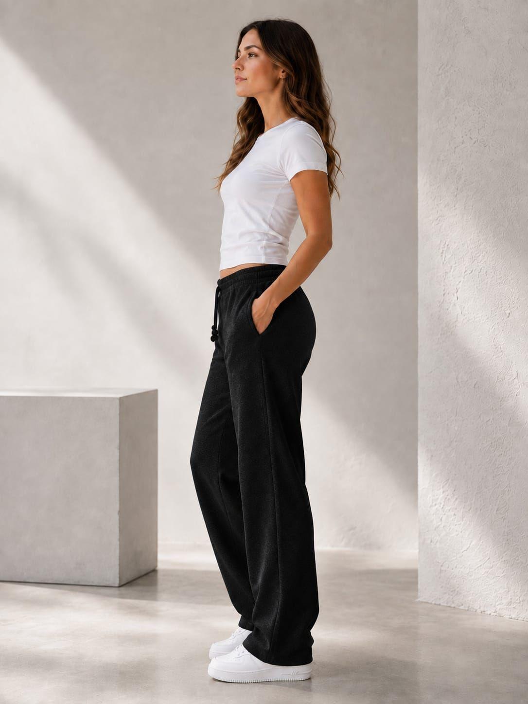 Pantalon De Buzo Baggy Recto Algodon Estampar 240g Ajustable-4