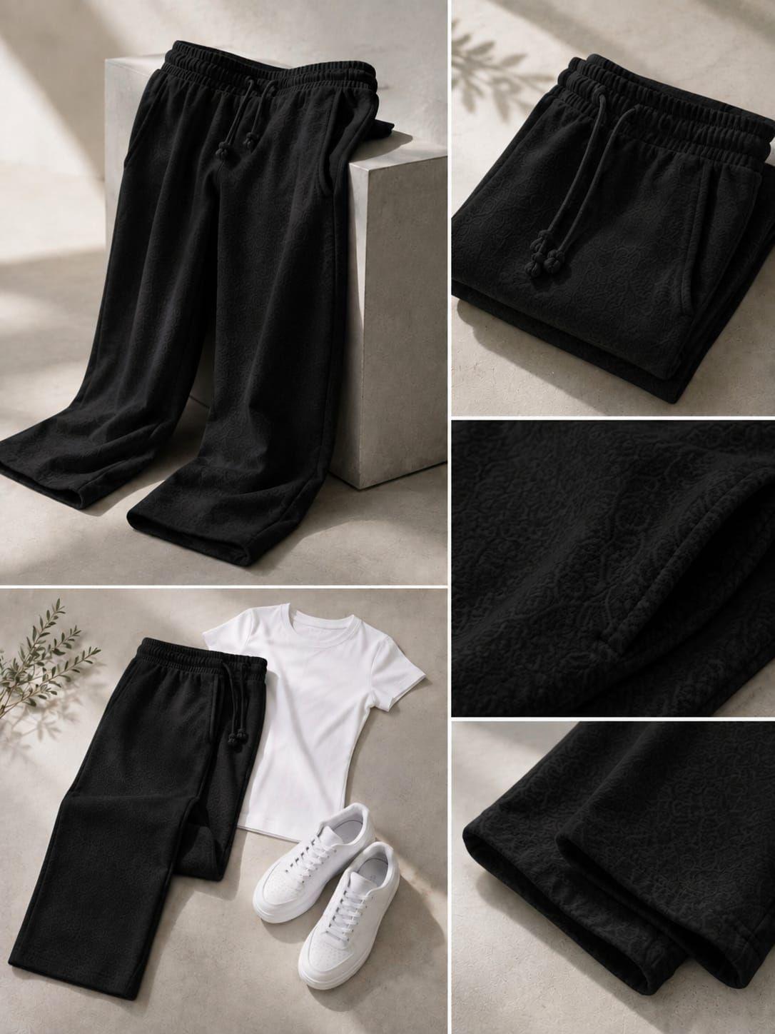 Pantalon De Buzo Baggy Recto Algodon Estampar 240g Ajustable-3