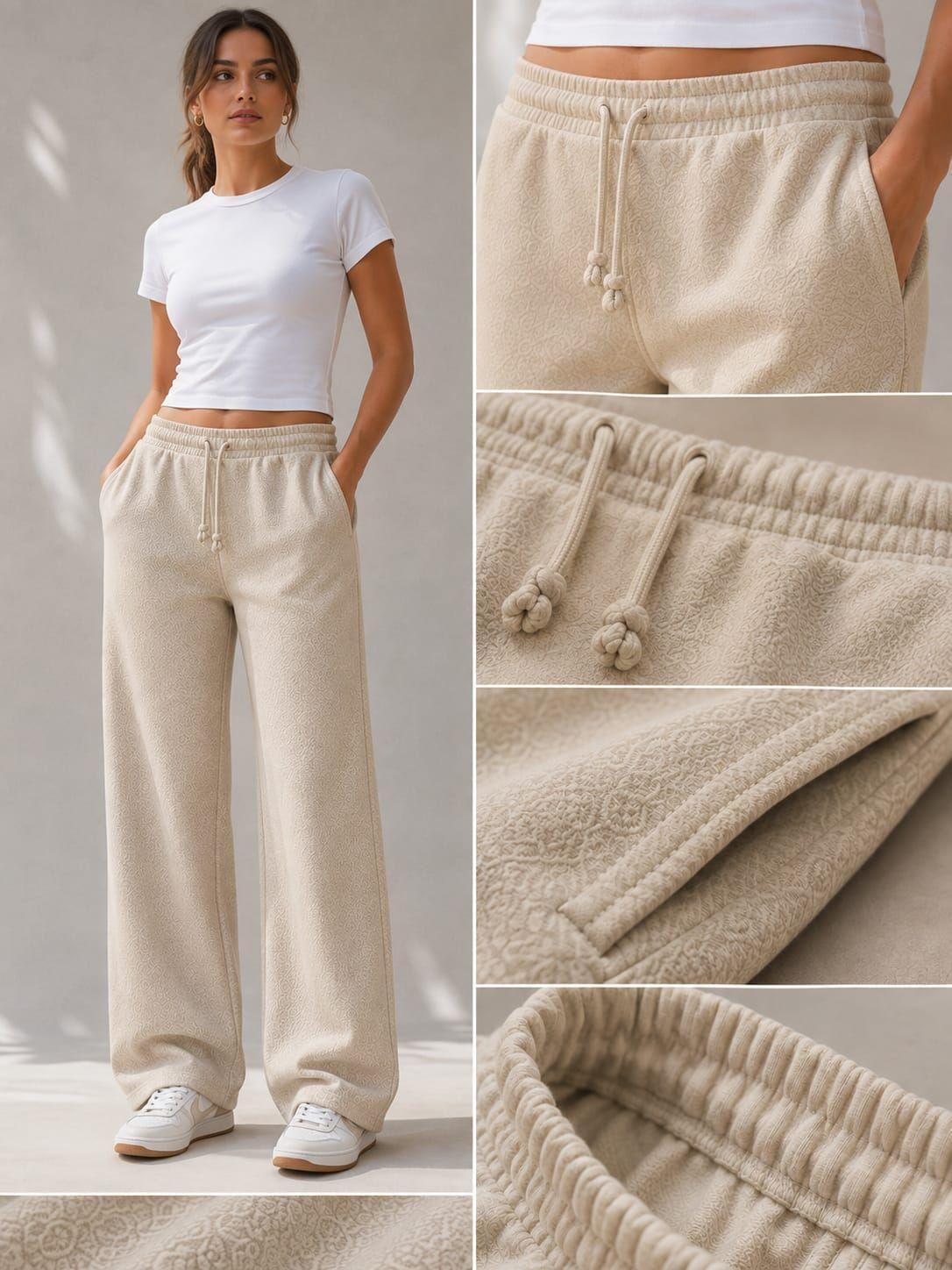 Pantalon De Buzo Baggy Recto Algodon Estampar 240g Ajustable-1