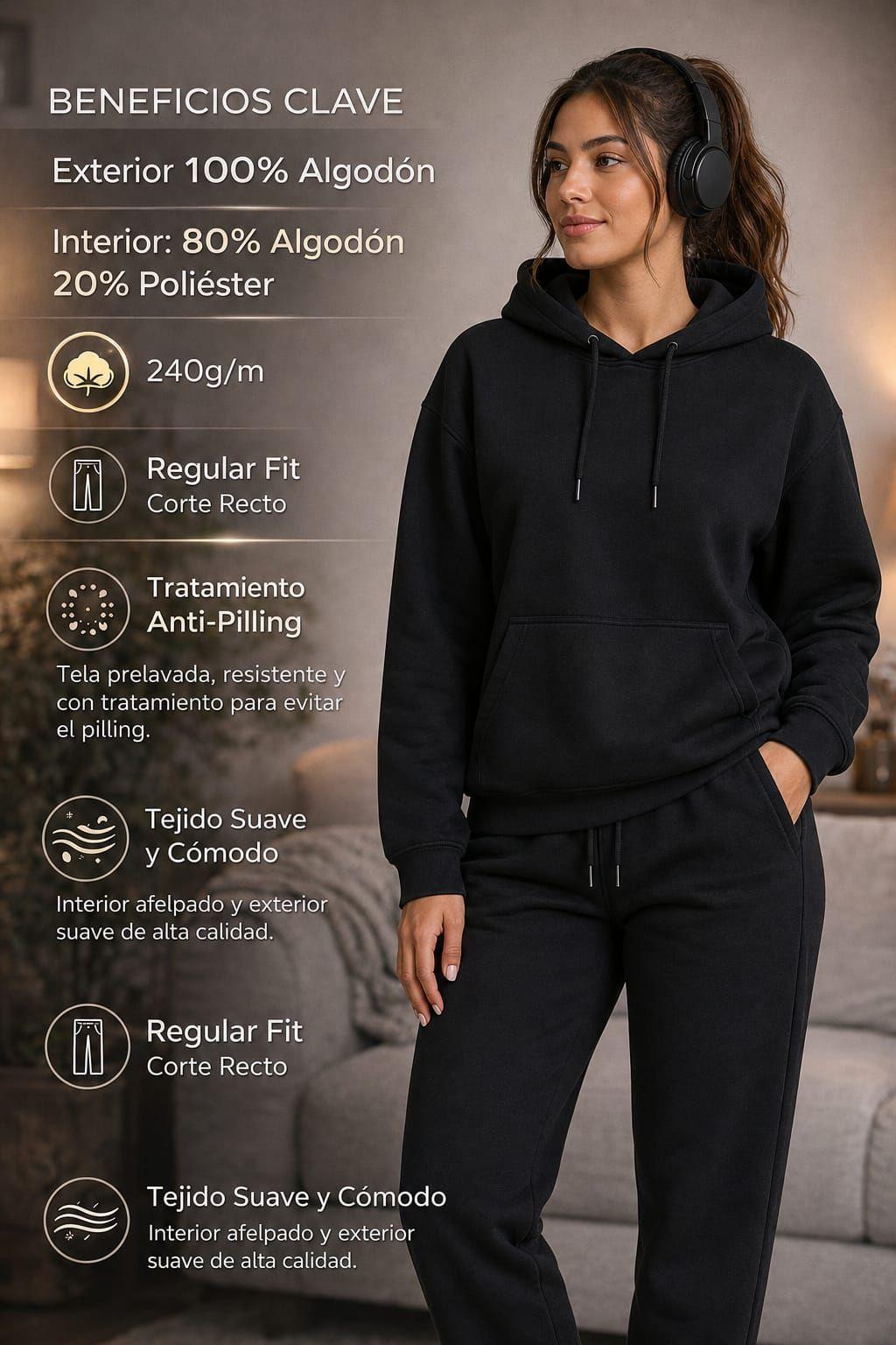 Pantalon De Buzo Recto 100 Algodon Estampar 240g Ajustable-6