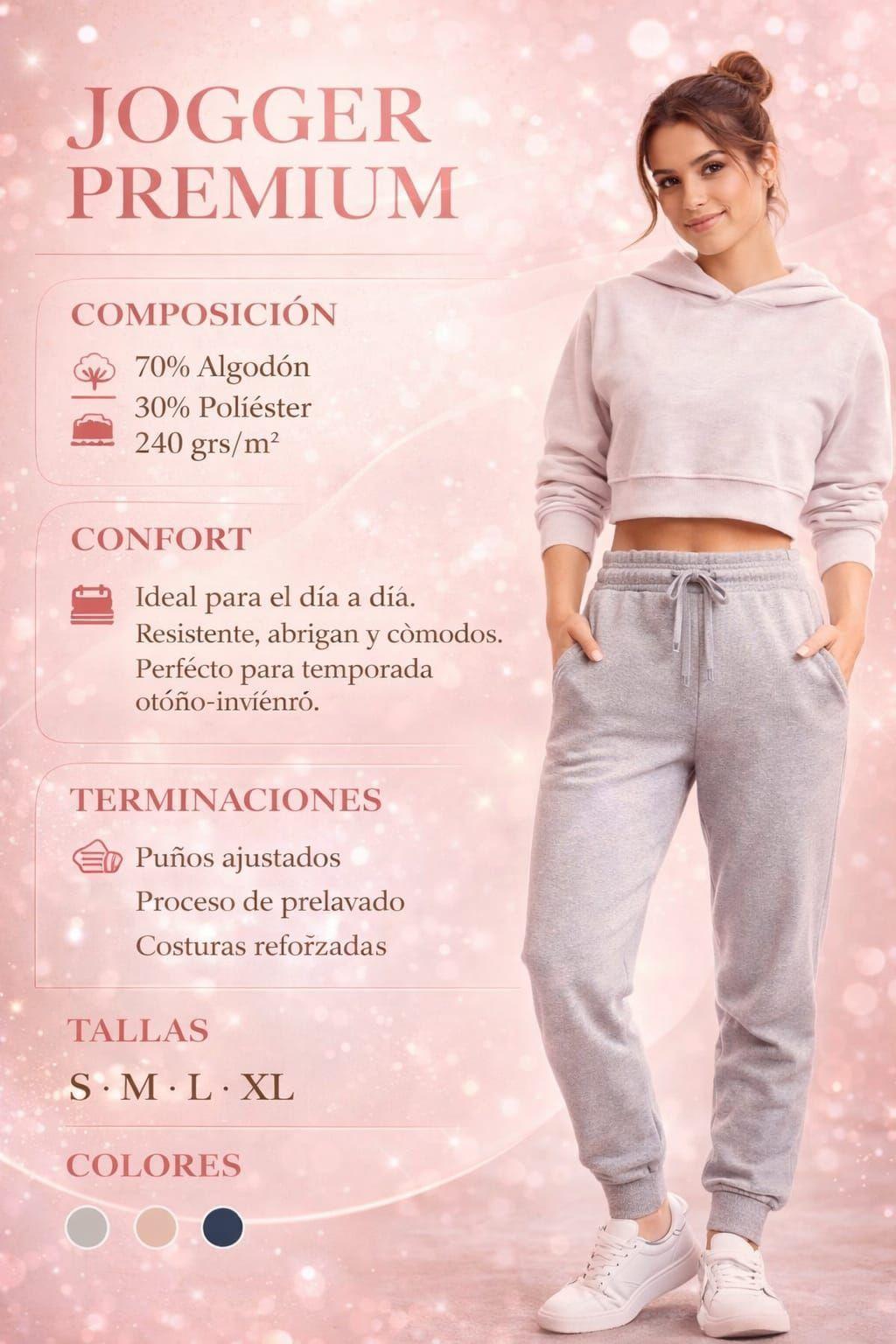 Pantalon Buzo Jogger Deportivo Casual Ajustable Estampar 285G-7