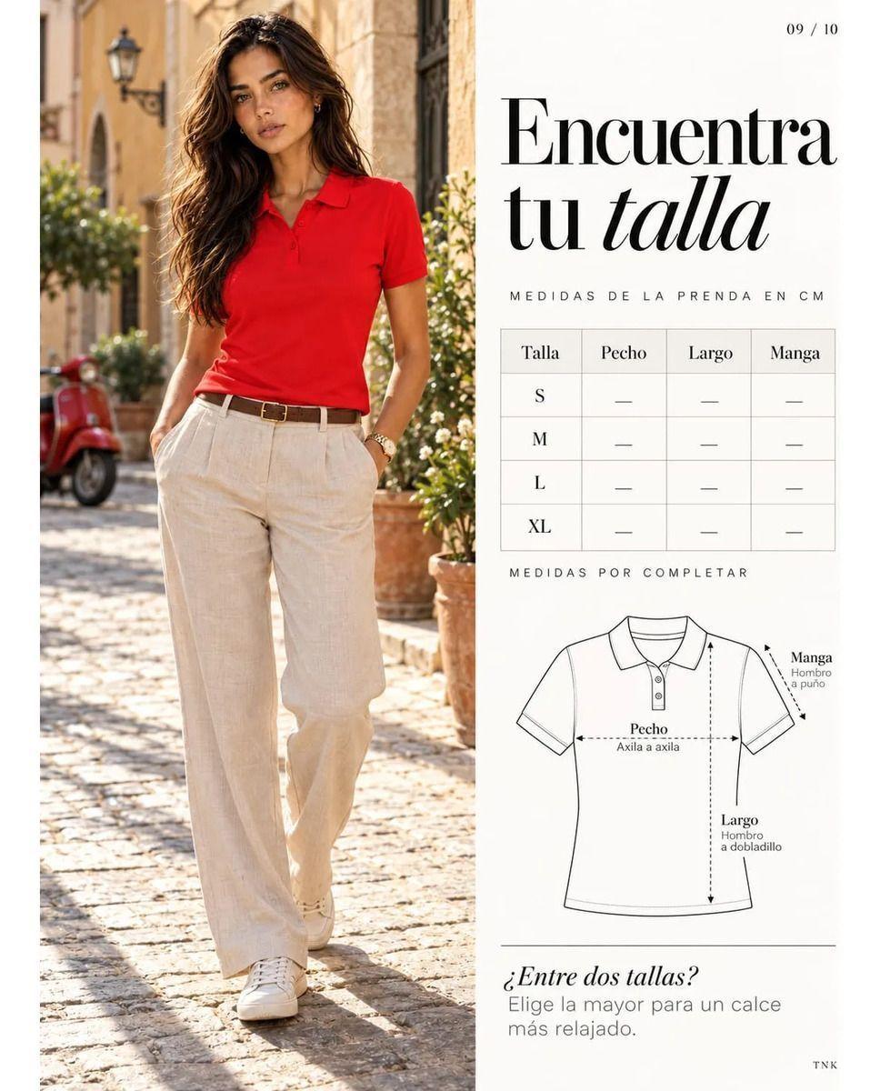 Polera Pique Polo De Mujer Manga Corta 240g Basica 60 Algodon 40 Poliester-9
