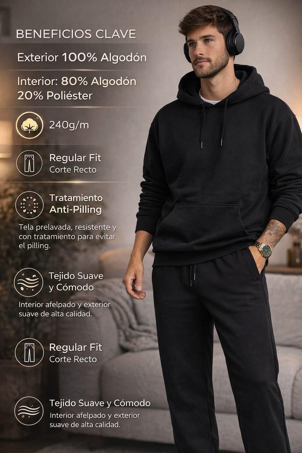 Pantalon De Buzo Recto 240g Ajustable 100 Algodon Estampar-7