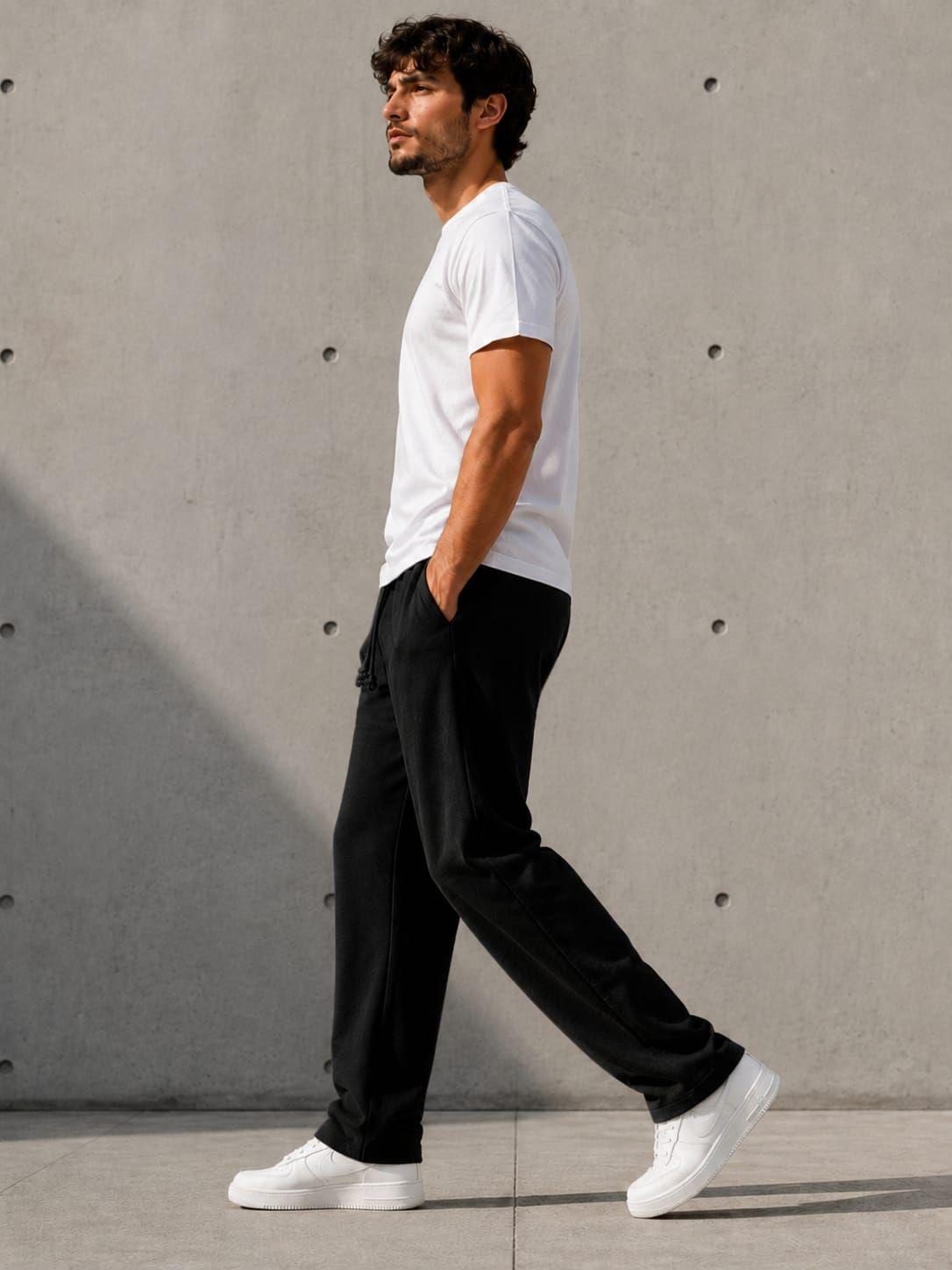 Pantalon Baggy De Buzo Recto Baggi  240g Ajustable Algodon Estampar-5