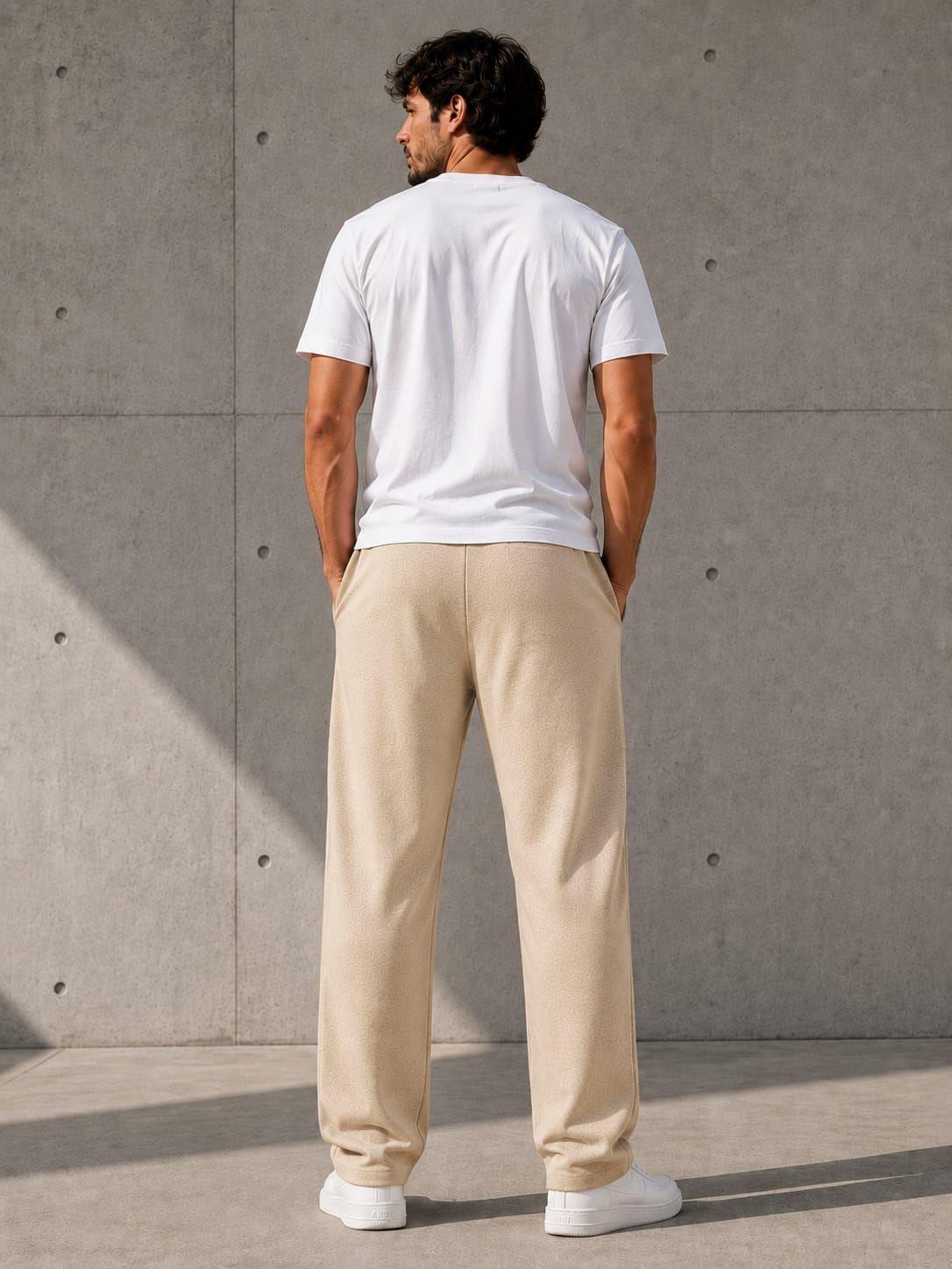 Pantalon de Buzo Recto Algodon 240g Pretina Ajustable Basico-2