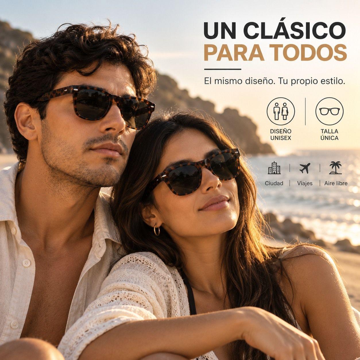 Lentes De Sol Polarizados Unisex Carey Proteccion Uv400-4