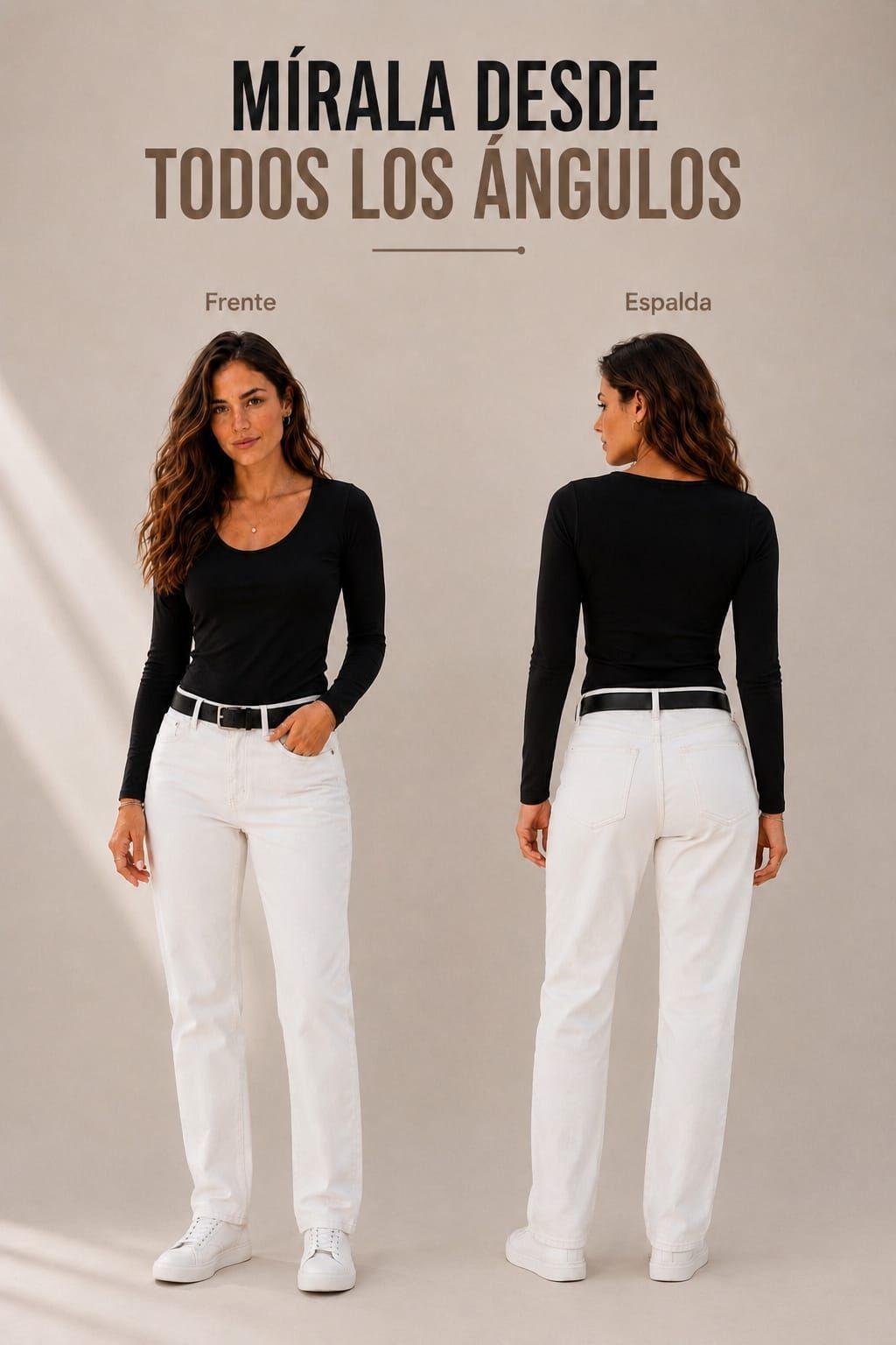 Polera Manga Larga De Mujer Elasticada SlimFit 180G-4