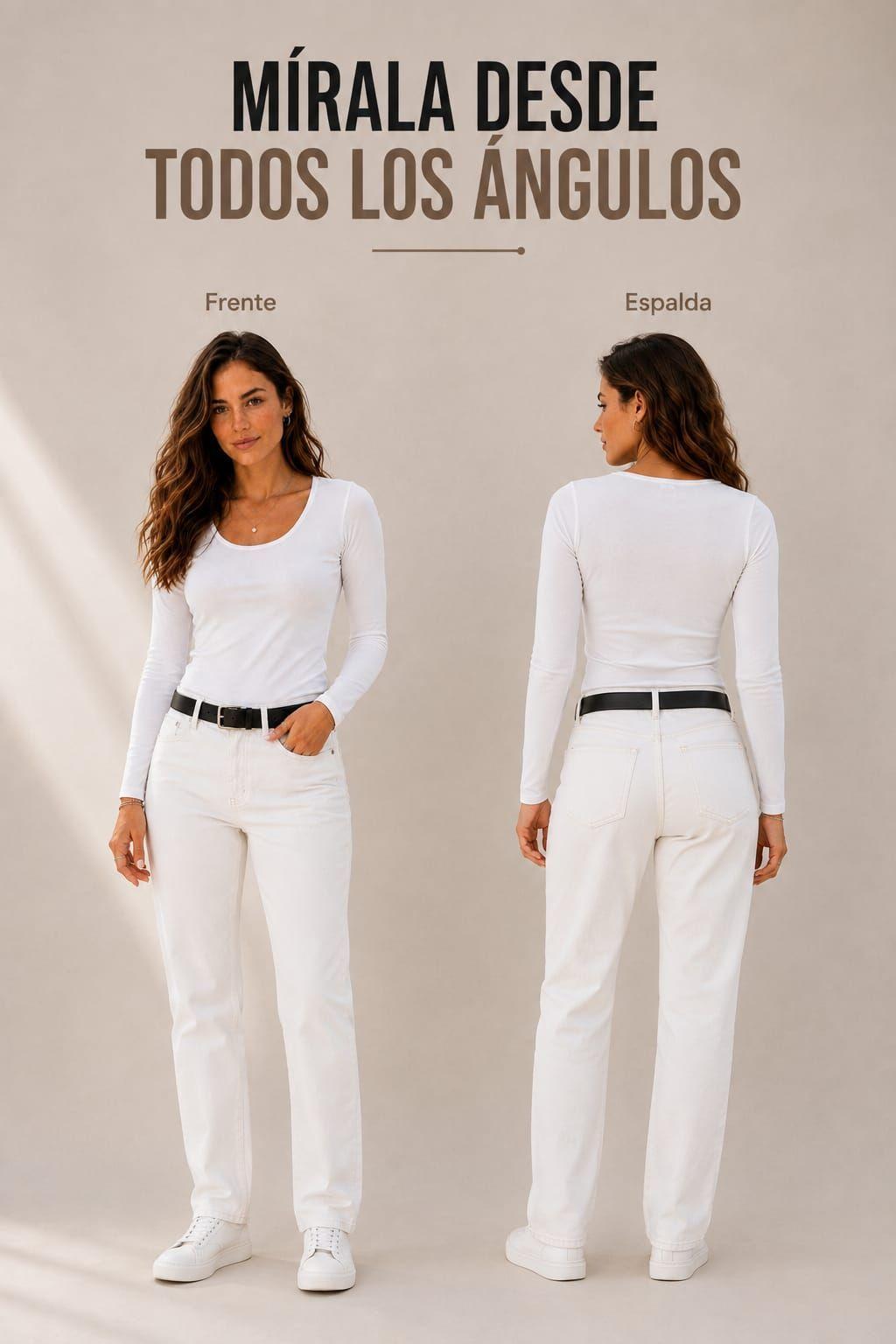 Polera Manga Larga De Mujer Elasticada SlimFit 180G-5