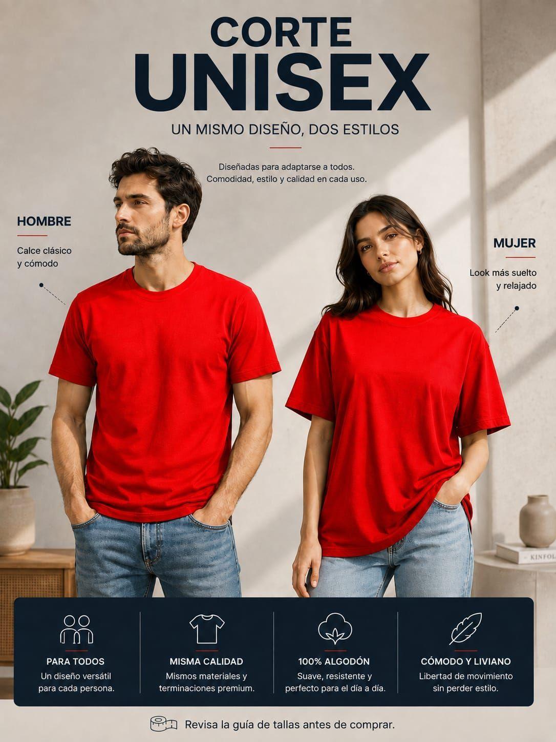 Pack 4 Poleras Basicas Cuello Redondo 100 Algodon 200g Manga Corta-5