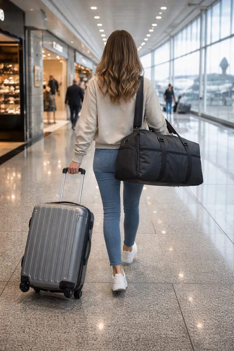Bolso Gym Hombre Mujer Deportivo y Viaje 29L Impermeable Gran Capacidad-5