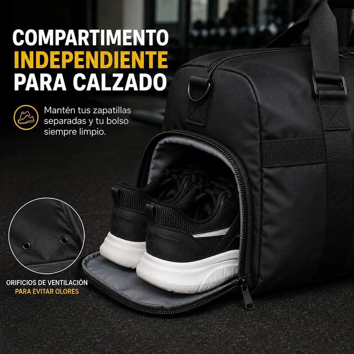 Bolso Gym Hombre Mujer Deportivo y Viaje 29L Impermeable Gran Capacidad-6