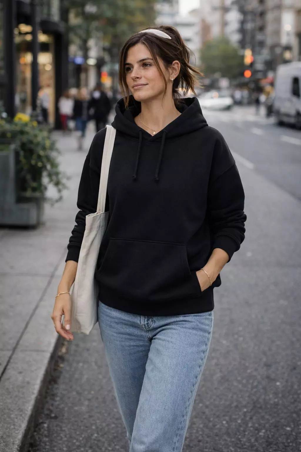 Poleron Canguro Basico 500G Mujer Con Capucha Bordar Estampar 60/40-3