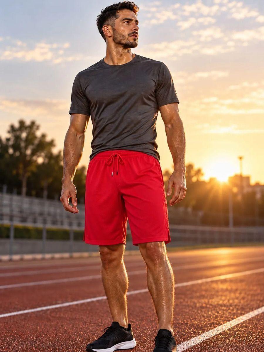 Short Deportivo Dry Fit Hombre Mujer Secado Rapido Running Gym-0