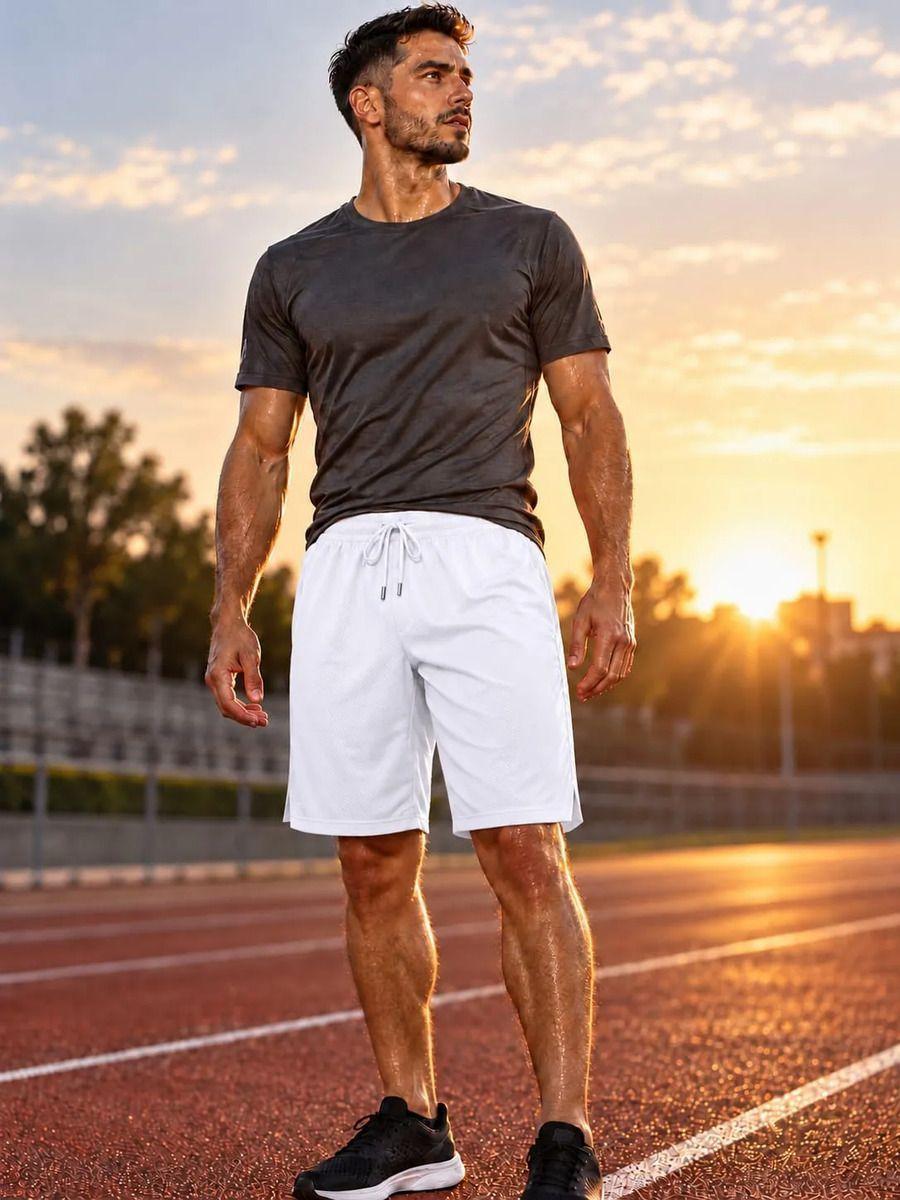 Short Deportivo Dry Fit Hombre Mujer Secado Rapido Running Gym-0