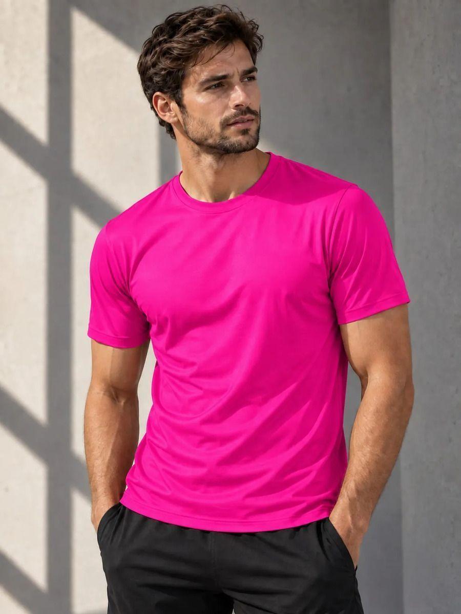 Polera Deportiva Dryfit Manga Corta Secado Rápido Y Cómodo-0