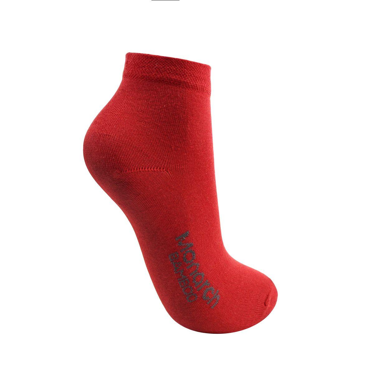 2 Pares Calcetín Bamboo Colores Largo 1/4 Malva-2