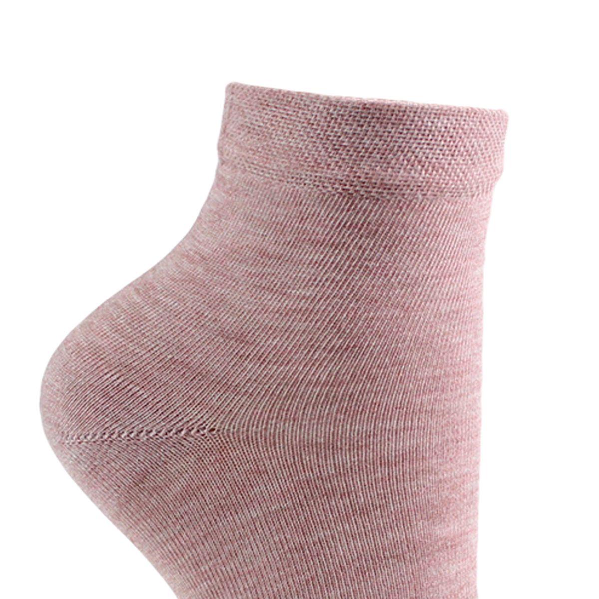 2 Pares Calcetín Bamboo Colores Largo 1/4 Malva-4