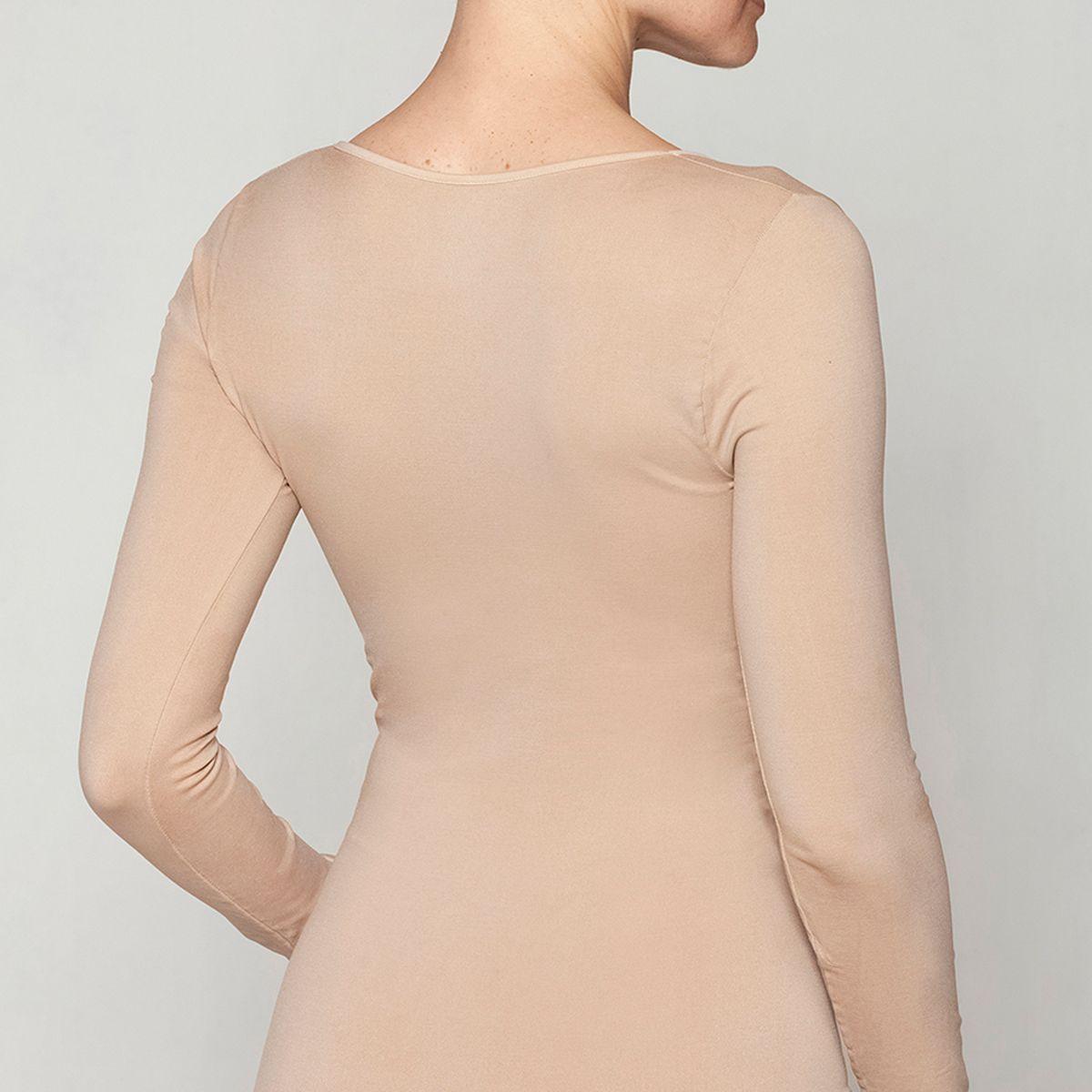 Polera Esencial Manga Larga Beige Monarch-2