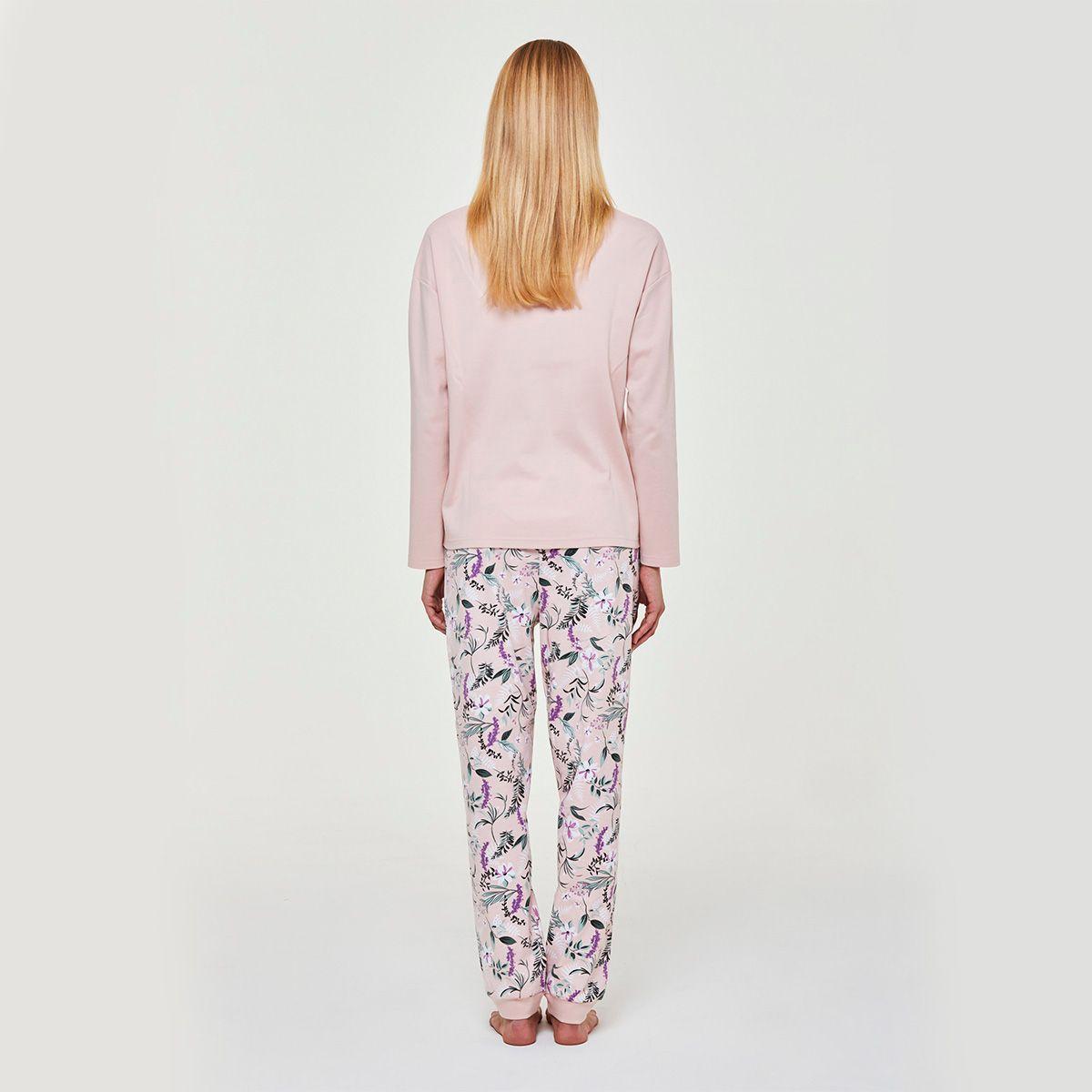 Pijama Algodón Ninfa Rosado Pompea-1