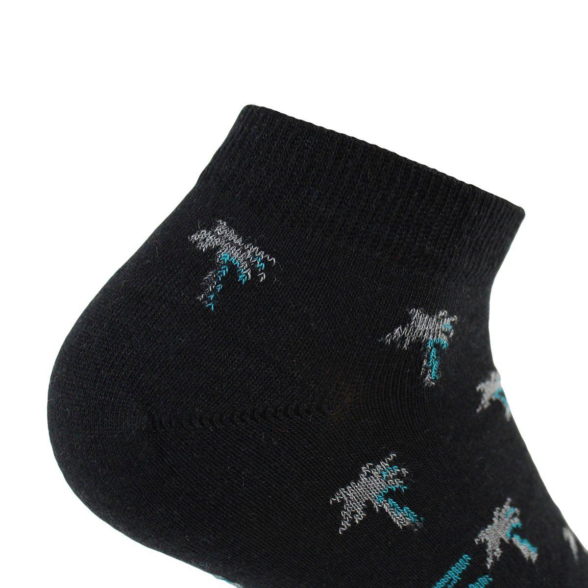 2 Pares Calcetín Bamboo Palmeras Largo 0/4 2 Negro-4