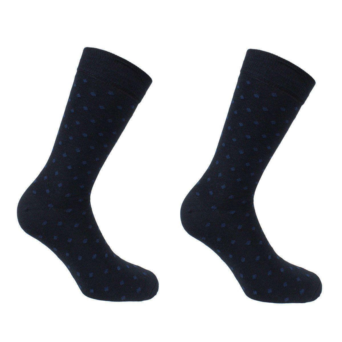 Peruggi -2 Pares Calcetín Bamboo Rombos Azul-0