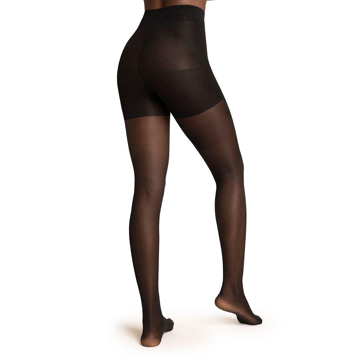 Panty Push Up Transparente Negro-1