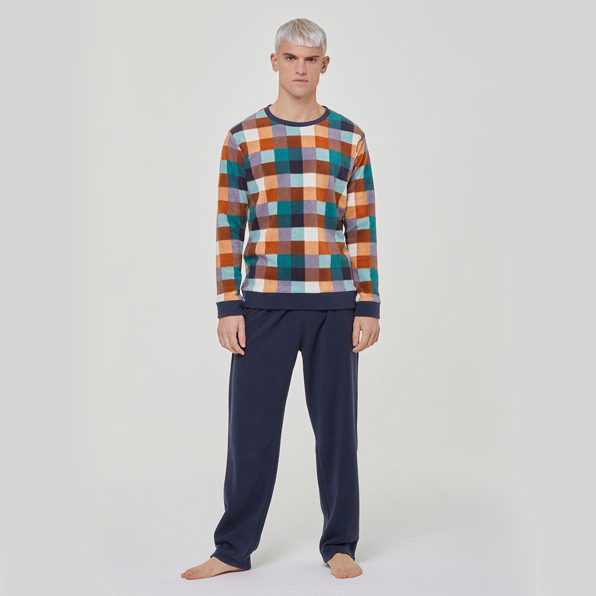 Pijama Micropolar Ginseng Azul Pompea-0