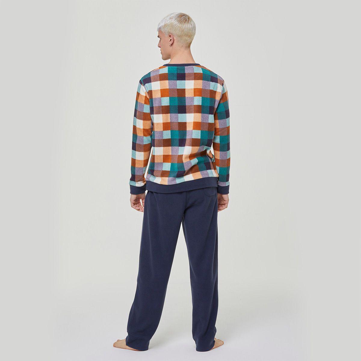 Pijama Micropolar Ginseng Azul Pompea-2