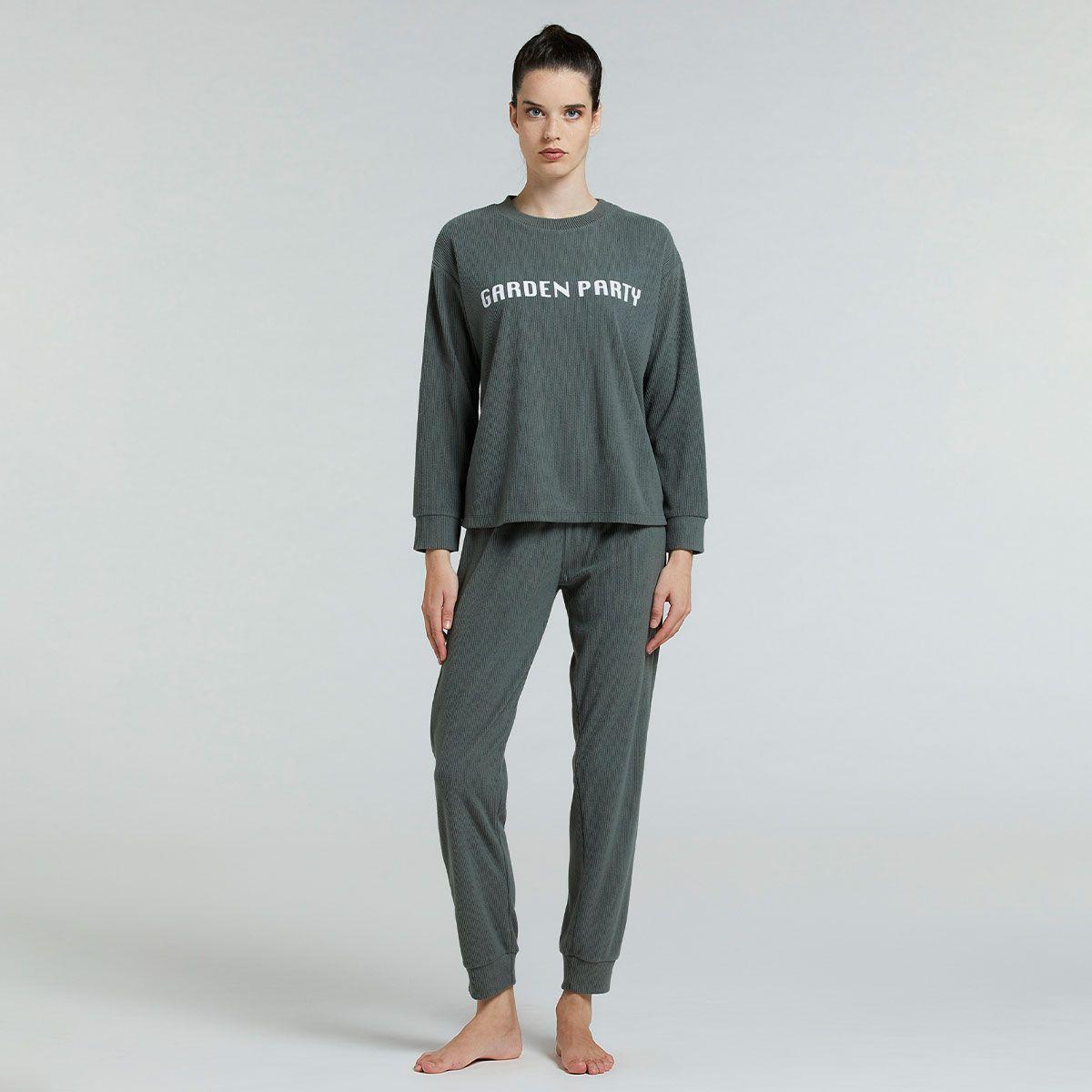 Pijama Polare Gris Pompea-0