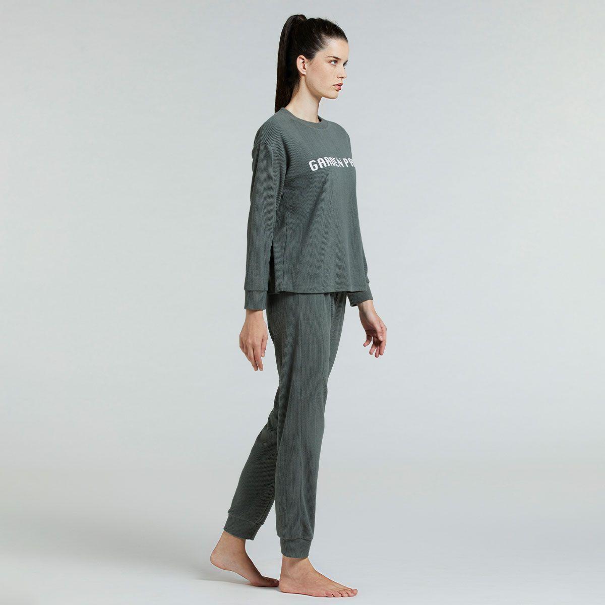 Pijama Polare Gris Pompea-2