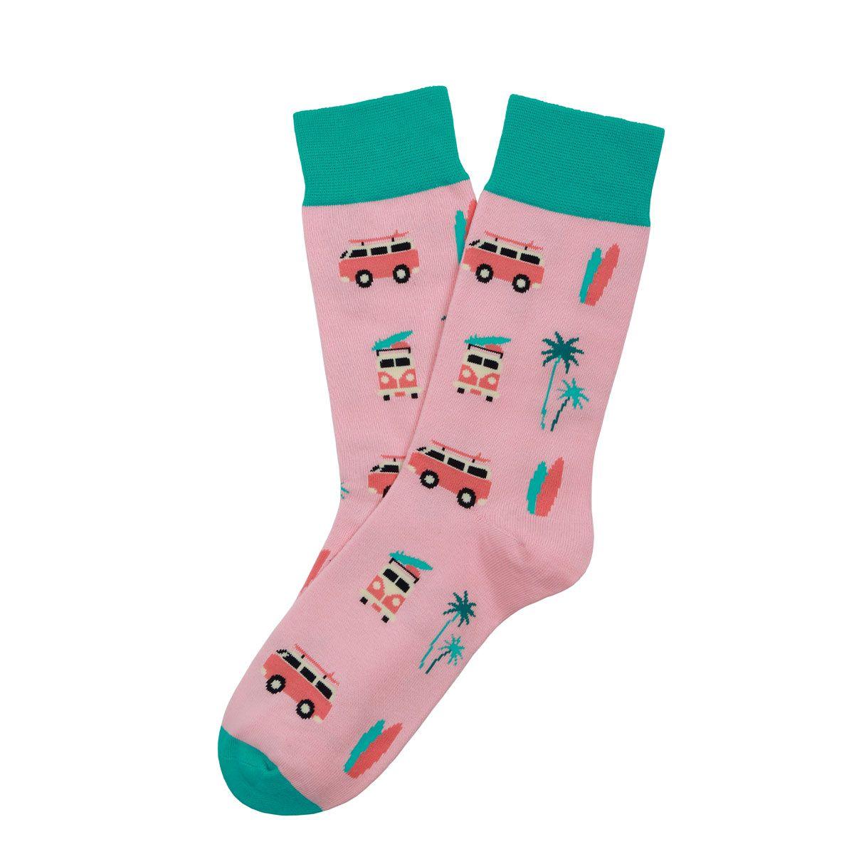Calcetín Algodón Combi - Rosa Socks Lab-0