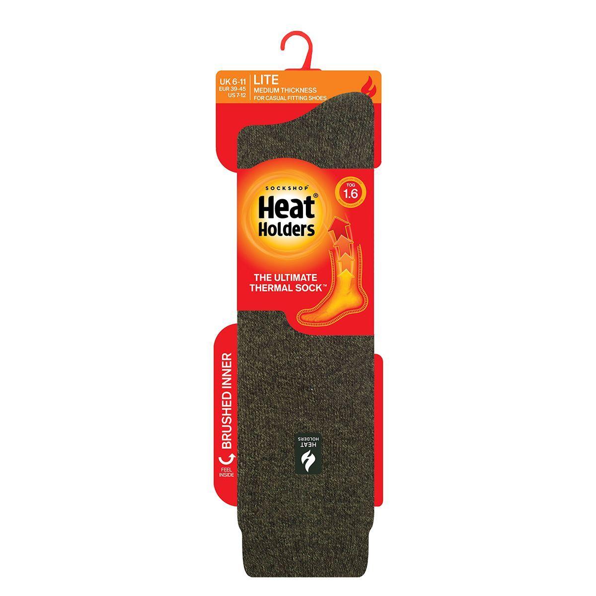 Calcetín Lite Kingfisher Verde Musgo Heat Holders-2