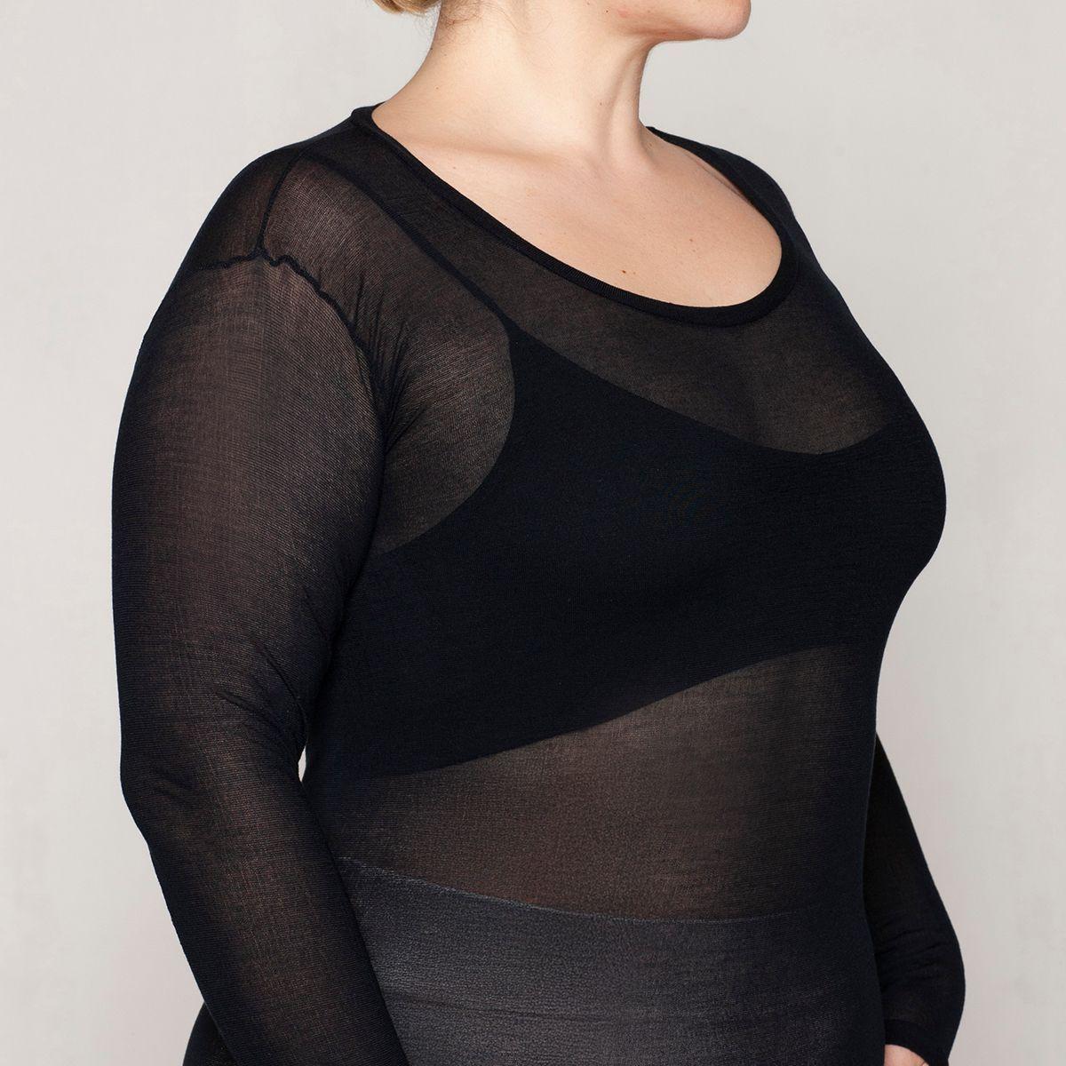 Polera Skin Top Escote Redondo Negro Lasst-3