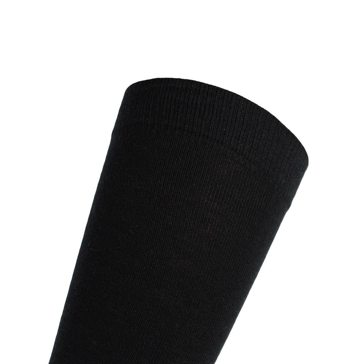 2 Pares Calcetín Bamboo Puntos Largo Americano Negro-3