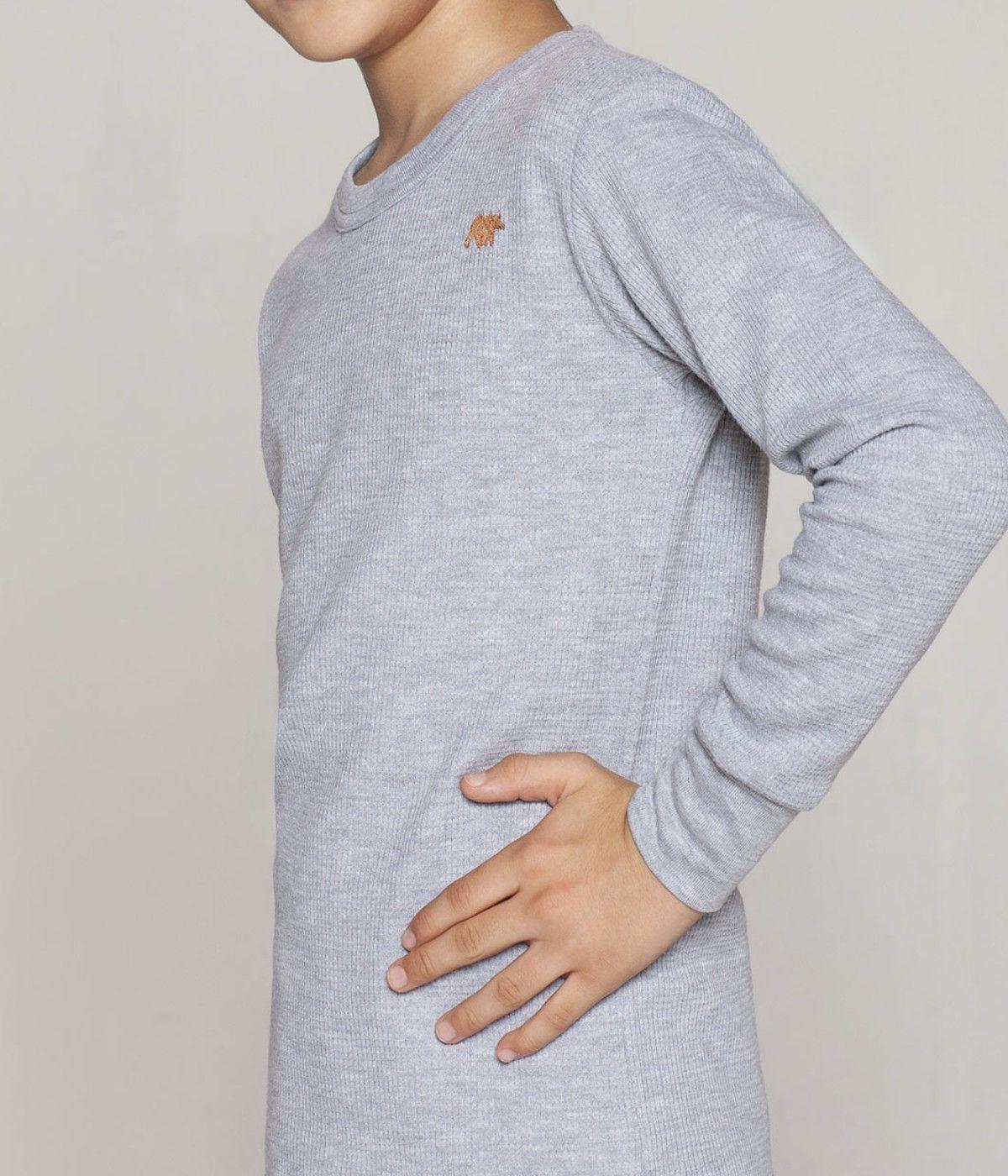 CAMISETA TEJIDO PANAL INFANTIL GRIS-2