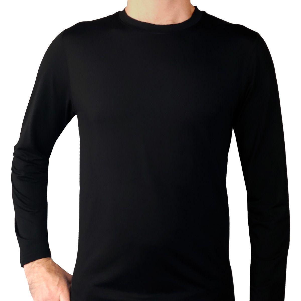 Camiseta Sport Primera Capa Negro Tais-0