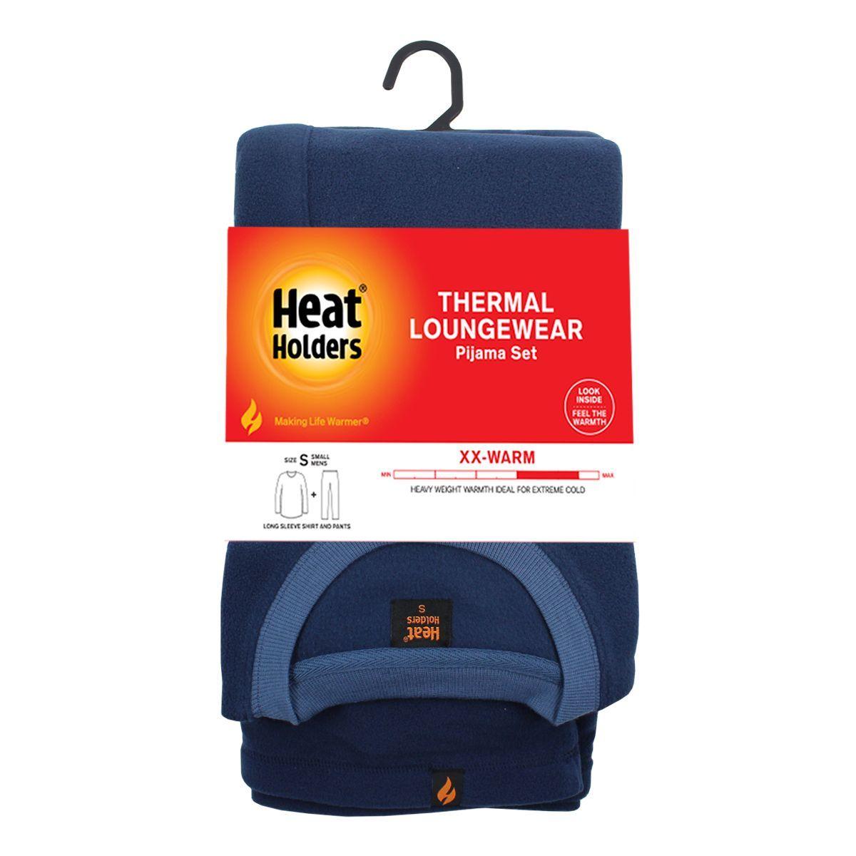 Pijama Polar Térmico Azul Heat Holders-3