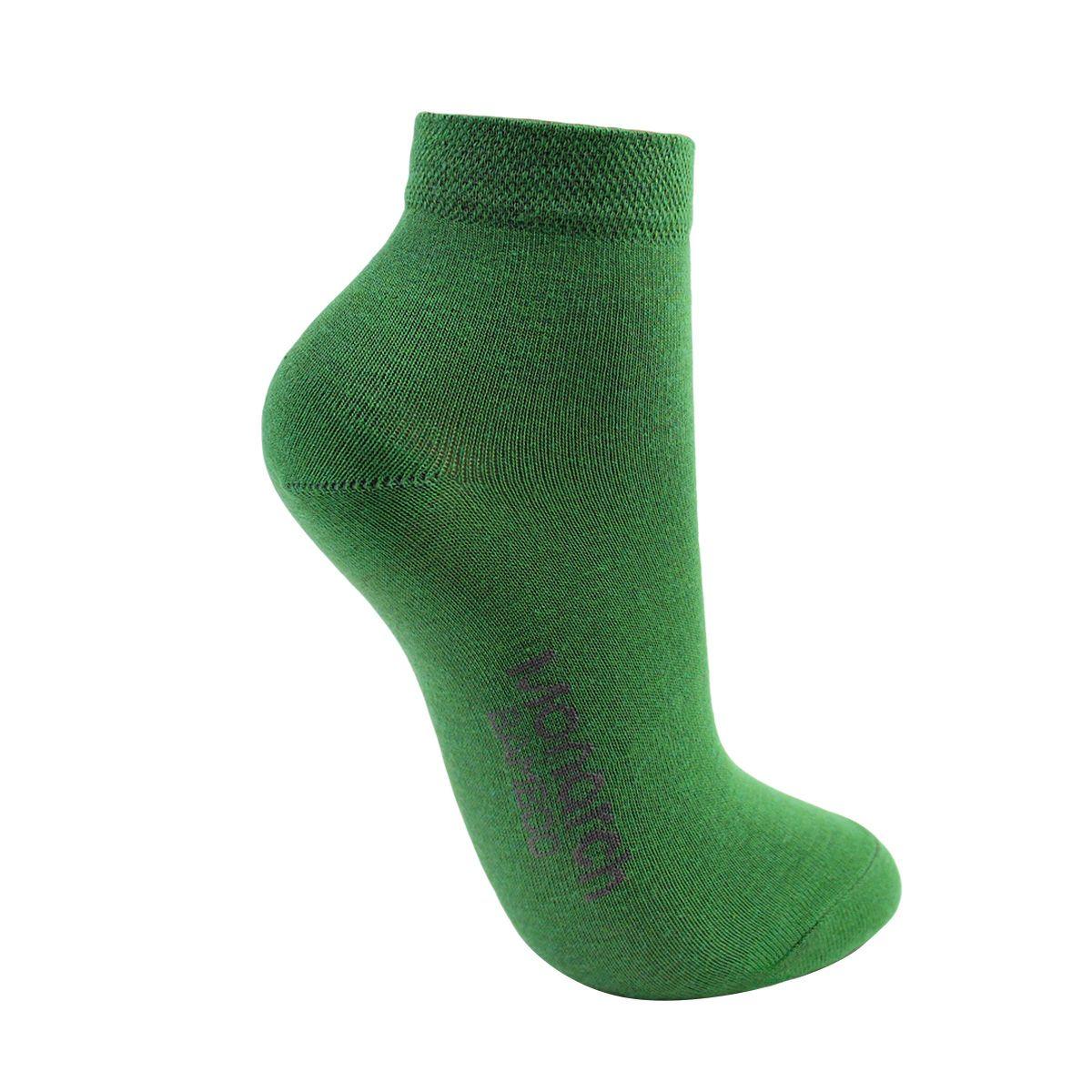 2 Pares Calcetín Bamboo Colores Largo 1/4 Menta-1