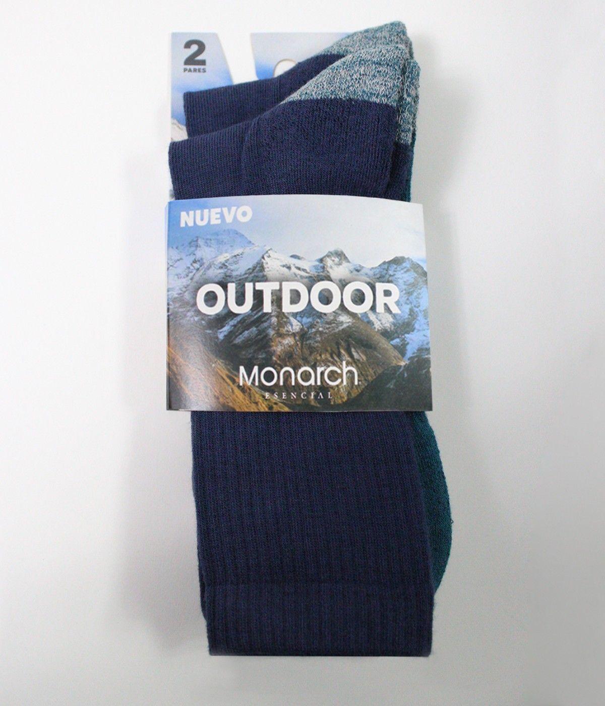 2 Pares Calcetín Outdoor Bamboo + Coolmax Monarch-2