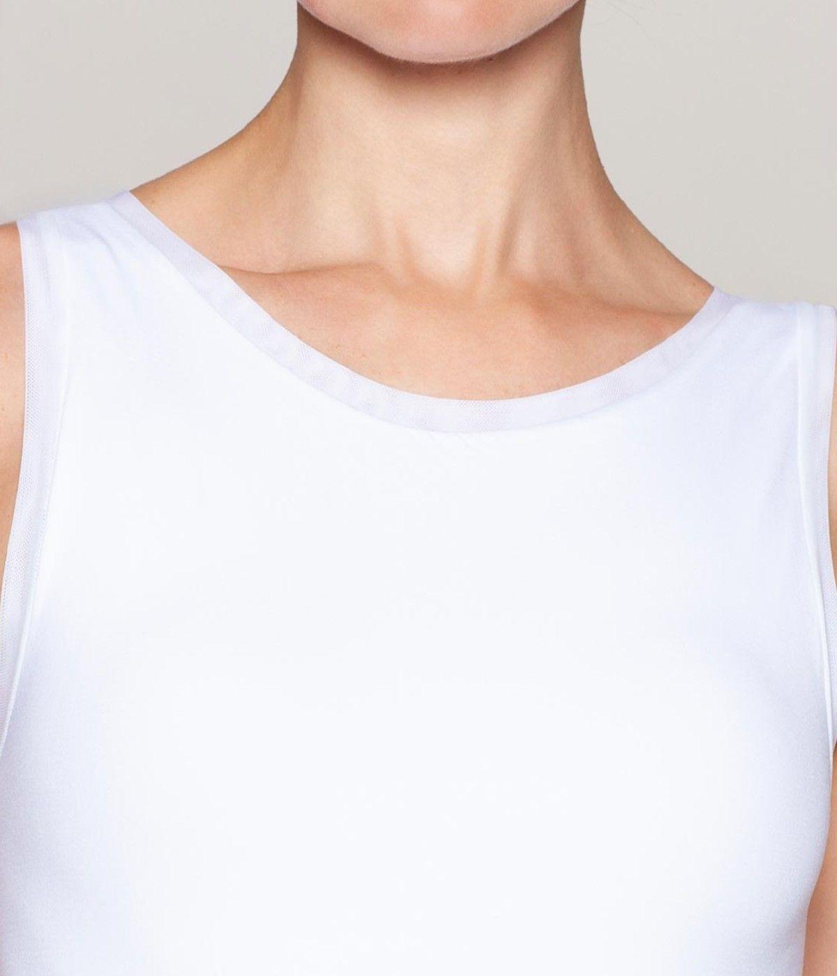 Polera Estilo Body Escote Polo Borde Malla Lasst-4