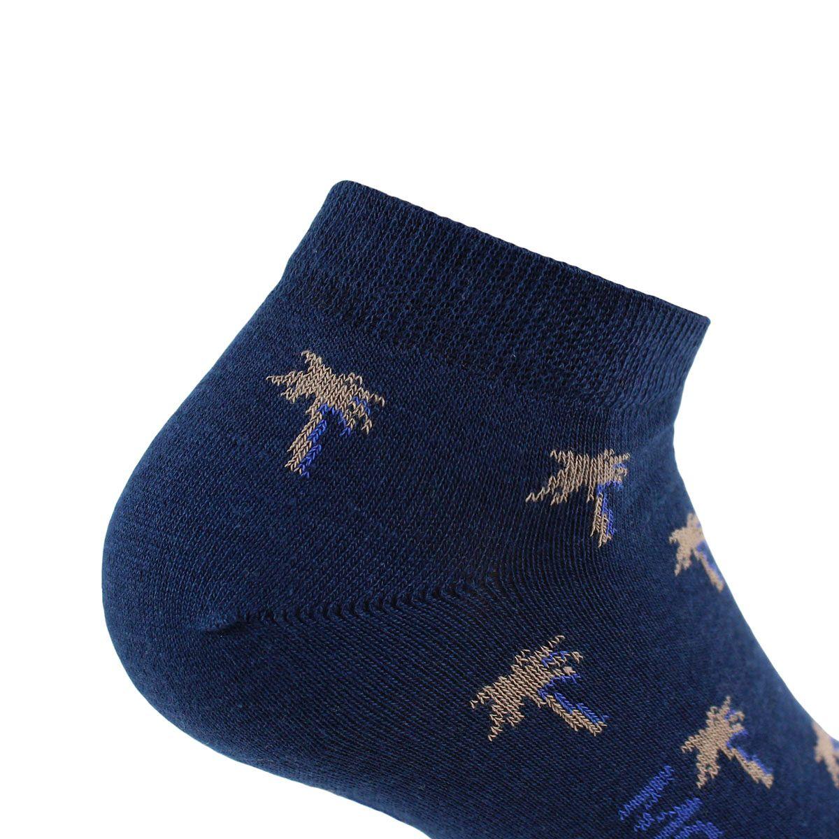 2 Pares Calcetín Bamboo Palmeras Largo 0/4 2 Azul-3