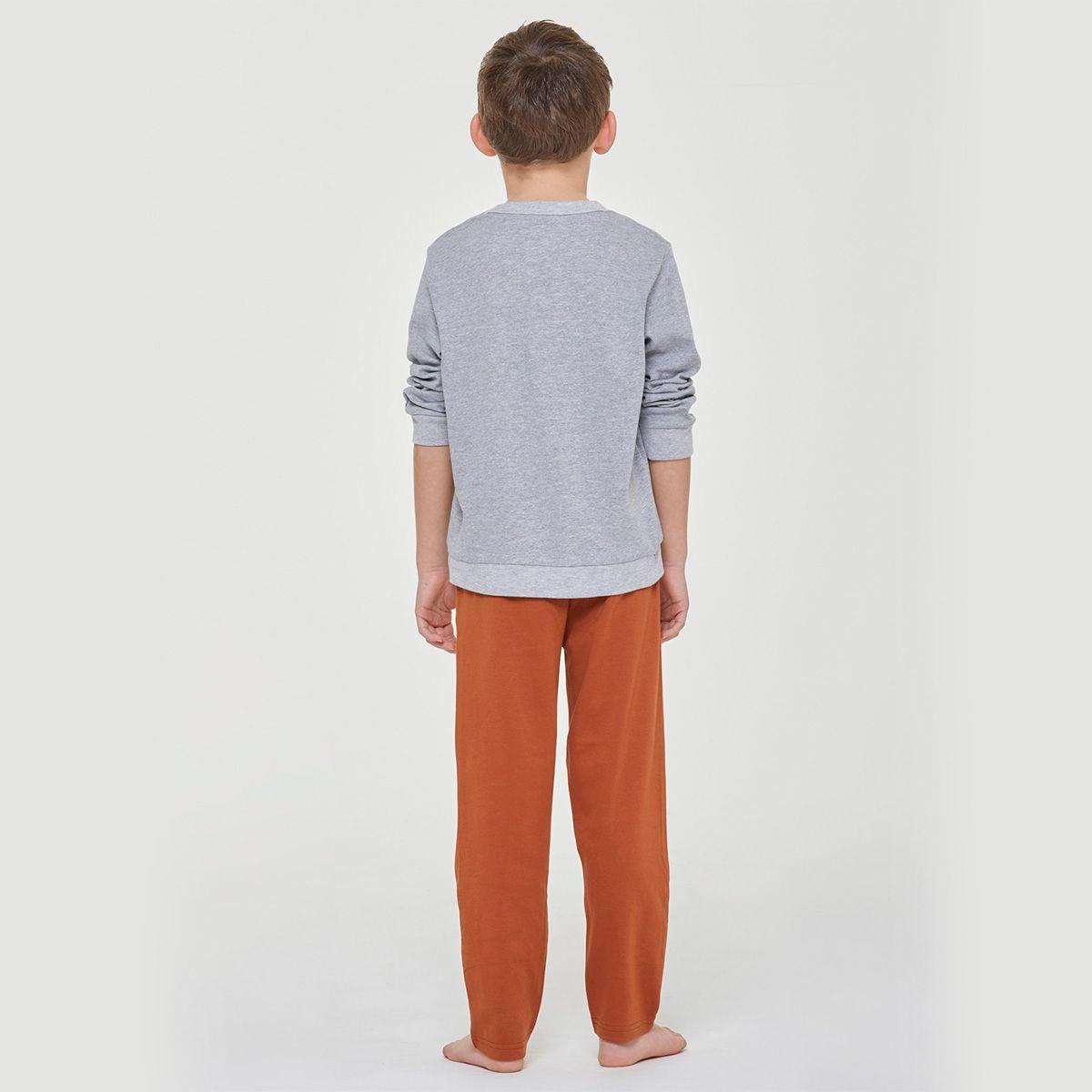 Pijama Algodon Yari Gris Pompea-1