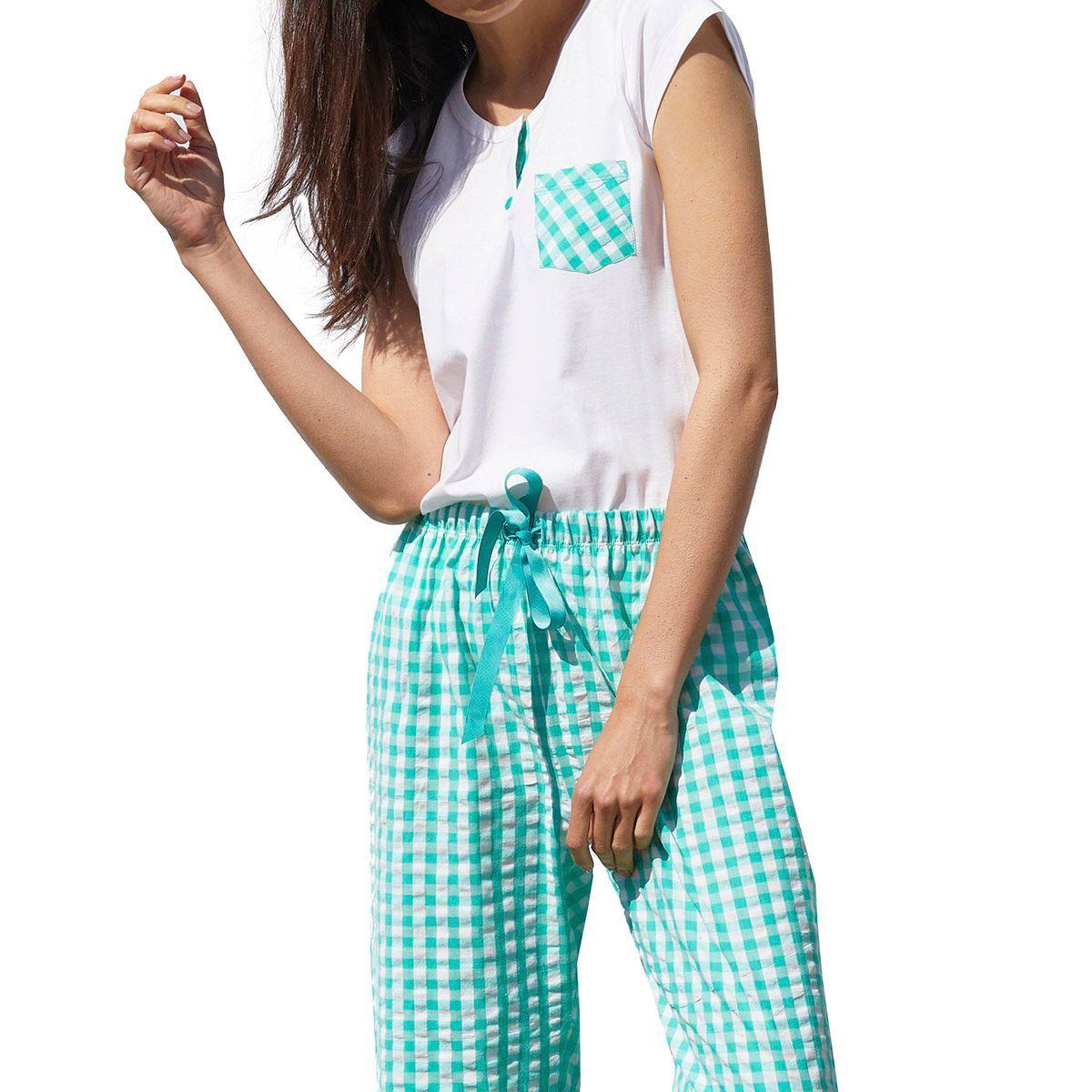 Pijama Lealia Verde Pompea-1