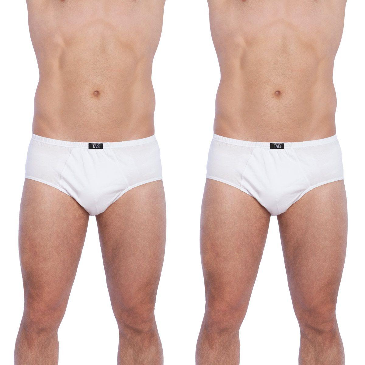 Bi-Pack Slip Clásico Algodón Blanco-1