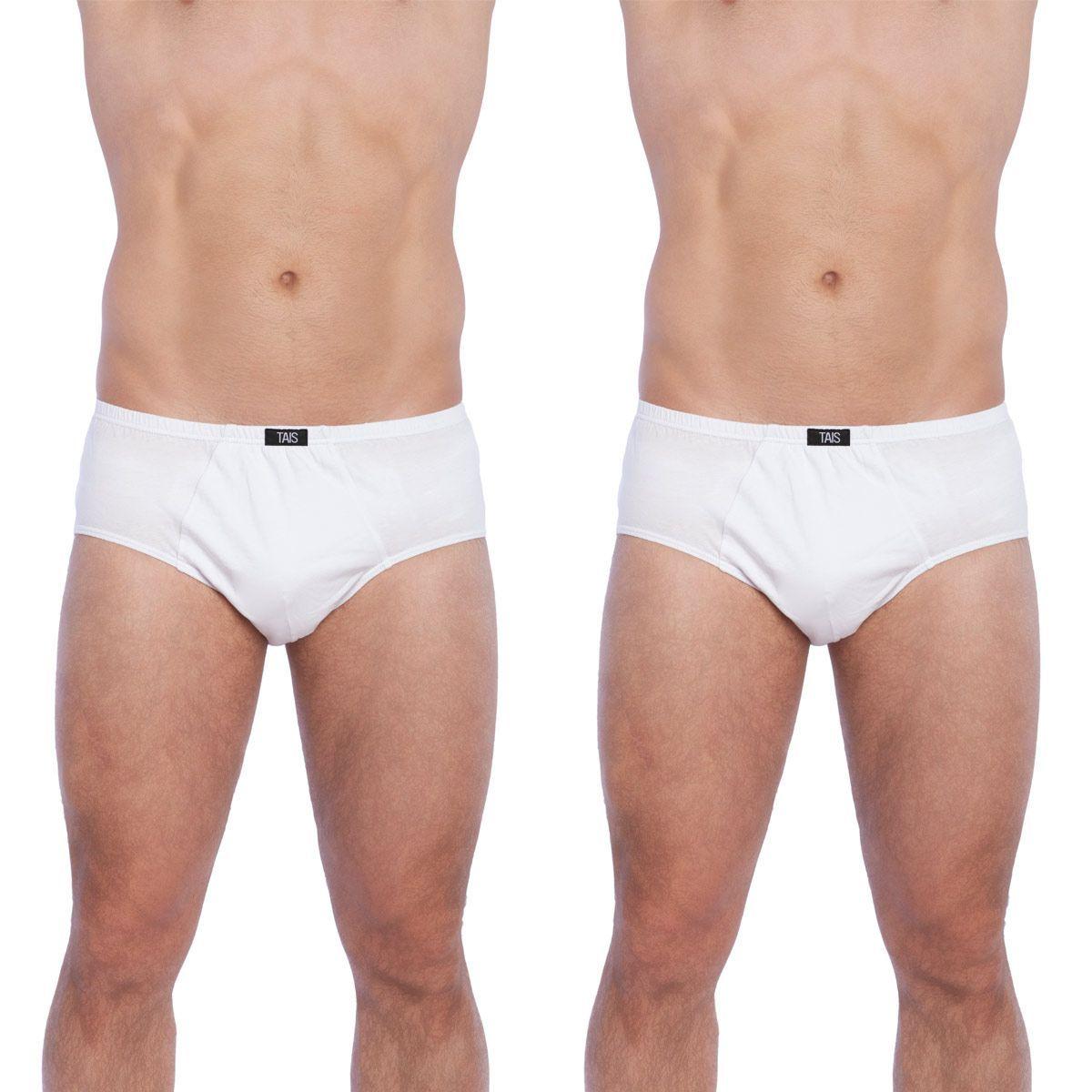 Bi-Pack Slip Clásico Algodón Blanco-1